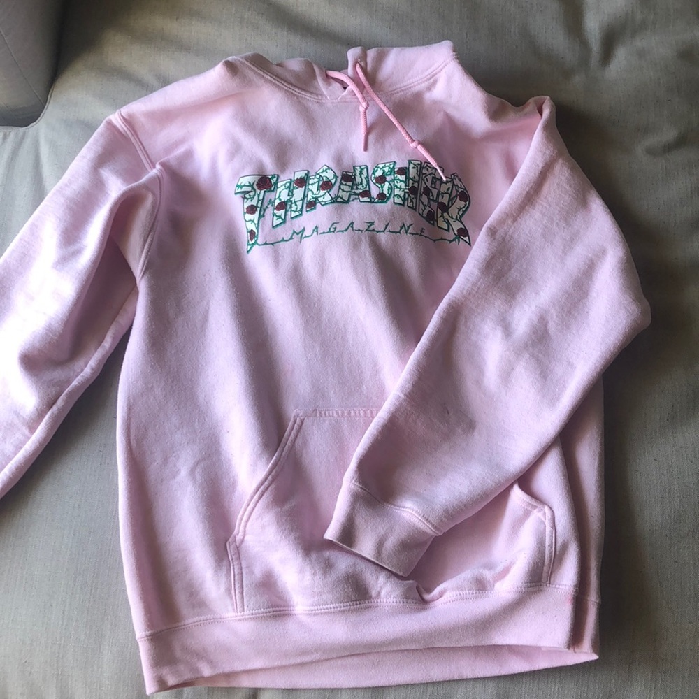THRASHER PINK ROSES HOODIE
